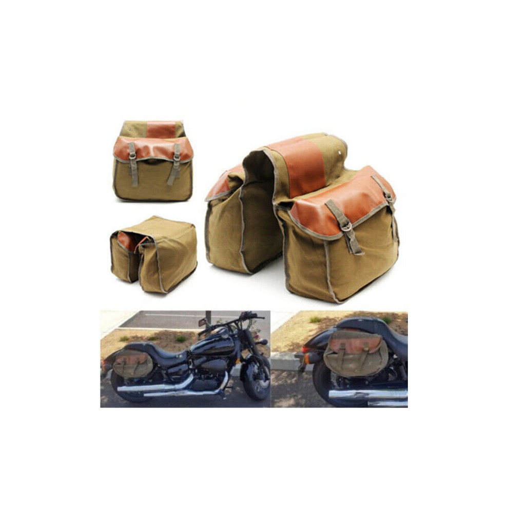 Motorcycle Saddle Bags Travel Expandable Saddlebag Storage 758305507143