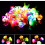 12PCS Flashing Rings Jelly Led Bumpy Rubber Ring Party Light Up Rings 7