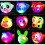 12PCS Flashing Rings Jelly Led Bumpy Rubber Ring Party Light Up Rings 3