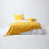 Homescapes (255 x 360 cm, Yellow) Cotton Rajput Ribbed Throw 3