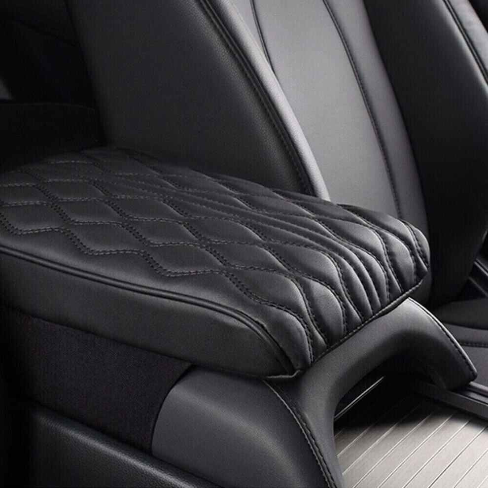 Universal Center Console Armrest Cushion Mat Pad Cover Protector Car Accessories Black 970447367120