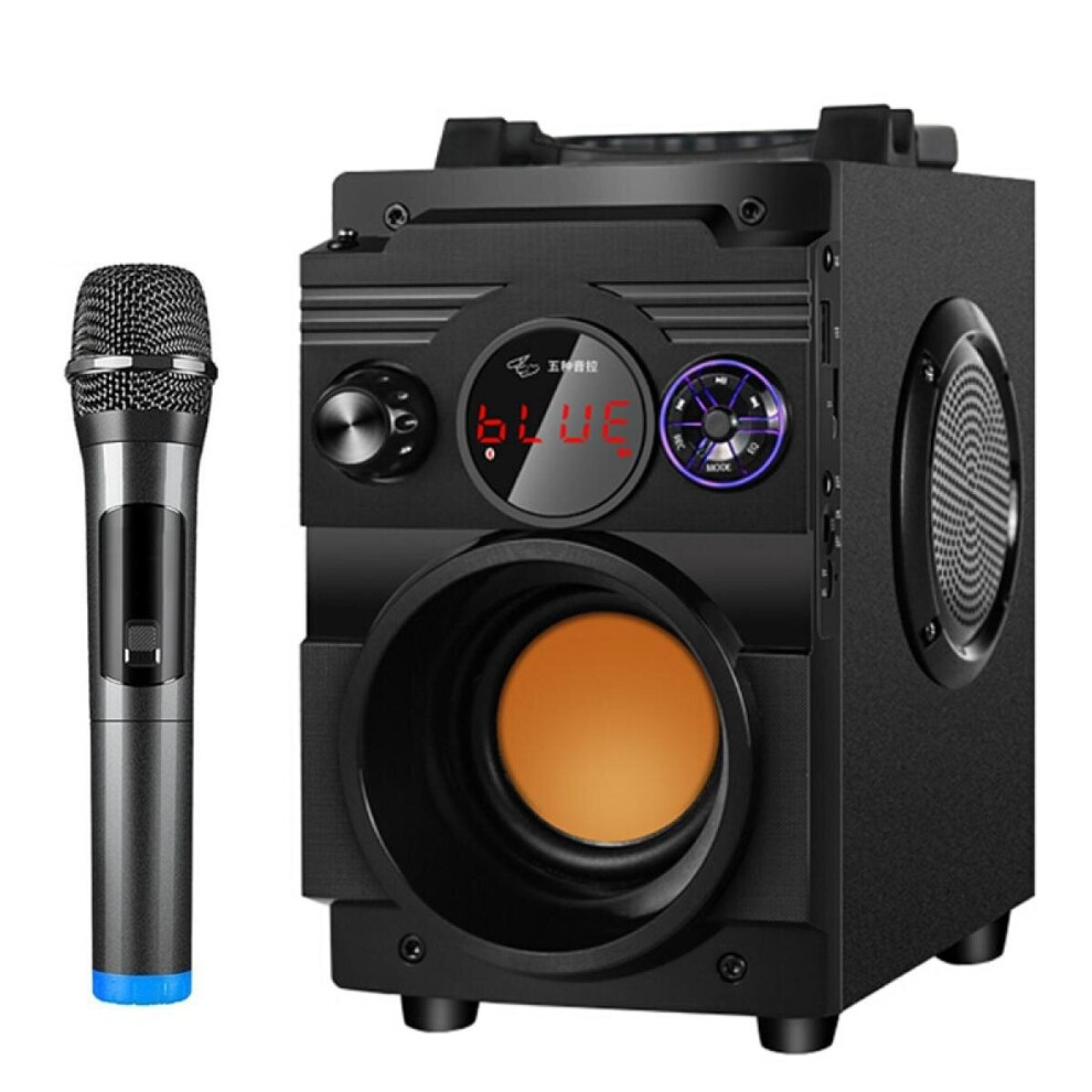 Wireless Bluetooth Speaker Stereo 3D Surround Car Homepage Outdoor Subwoofer Mini Loudspeaker Music DE SOM Bluetooth |(Black)