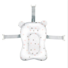 ( Star grey) Baby Bath Pad Anti-slip Bathtub Mat Pillow NewBorn Safety Bath Seat Support