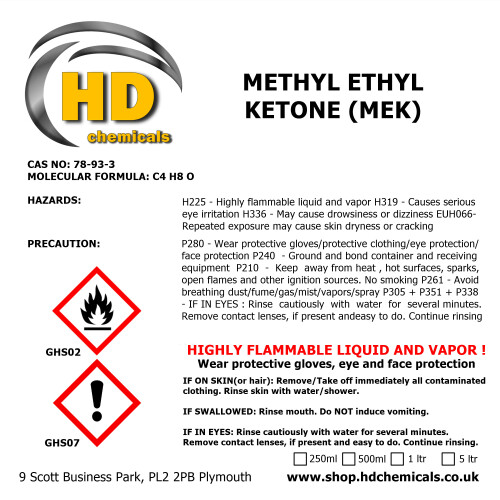 Methyl Ethyl Ketone MEK 500ml Bottle Solvent Cleaner 1