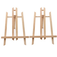 2 Pack Wooden Tabletop Art Display Easels, Painting Easel 30cm for Drawing, Weddings, Kids Arts
