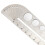 Measuring Ruler, Precision Ruler, Drawing Ruler, with Protractor Compass Holes Drawing Drafting Tool 4