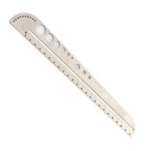 Measuring Ruler, Precision Ruler, Drawing Ruler, with Protractor Compass Holes Drawing Drafting Tool
