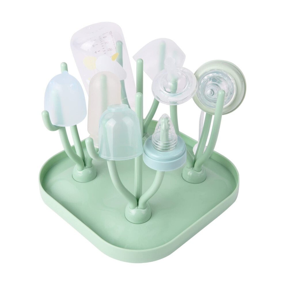 Baby Bottle Drying Rack, Baby Bottle Drain Holder With Detachable Drip Tray, Baby Drying Rack Ideal Yadong