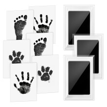 Baby Handprint and Footprint Ink Kit, 3 x Baby Handprint Ink Pads , 6 x Imprint Cards