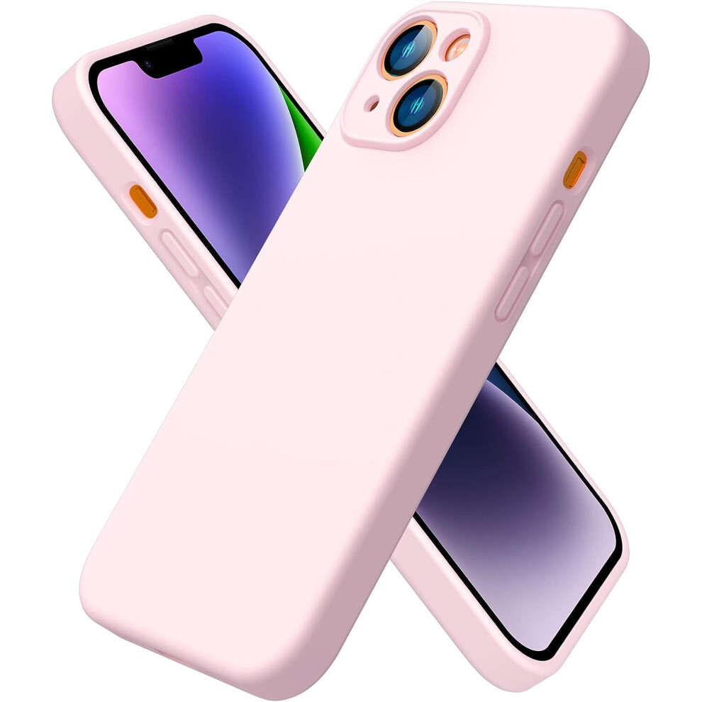 iPhone 14 Case 6.1",Silky-Soft Touch-Chalk Pink