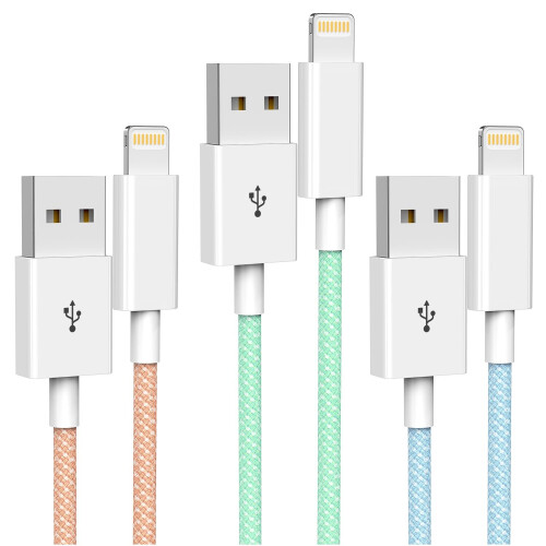 iPhone Charger Cable , 3Pack Lightning Cable Extra Long iPhone Charger 1