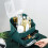 Multi-Function Make Up Case Dustproof Cosmetic Storage Box, Skin Care Products Finishing Box , green 6