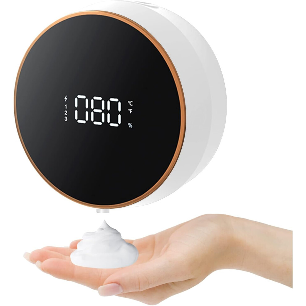 Soap Dispenser Wall Mounted, Touchless Hand Sanitizer Dispenser, USB Charging Wall-mounted (White)