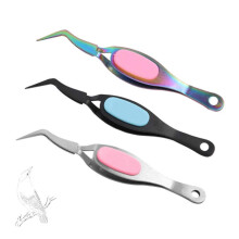 Crossing Locking Craft Tweezers Pointed Tip Tweezers Curved Fine Tip Tweezers for DIY Crafts