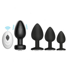 (Black B) Wireless Remote Control Anal Plug Vibrators For Women Vagina Stimulator Female Masturbators Dildo Butt Plug Sex Toys For Couples