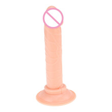 (Flesh) Realistic Dildo Sex Toys Anal Masturbator Crystal Jelly Dildo Toys for Couples Woman Suction Cup Penis Thrusting Dildo Anal Plug