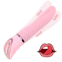 Big Tongue Vibrator 10 Frenquency G Spot Clitoris Stimulation Soft Dildo USB Rechargeable Erotic Sex Toys for Couples and Women