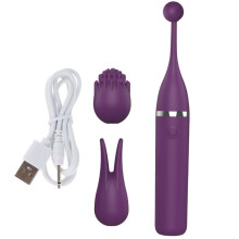 (Purple) Powerful G Spot Vibrator High Frequency Vibrators Lick Clitoris Stimulator Masturbator Massage Sex Toys for Women Adult Products