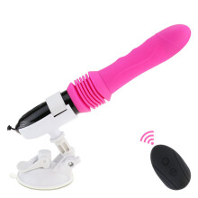 (Rose Red Controller) Telescopic Dildo Vibrator Automatic Up Down Massager G-spot Thrusting Retractable Pussy Vibrate Large Size Sex Toys for Women