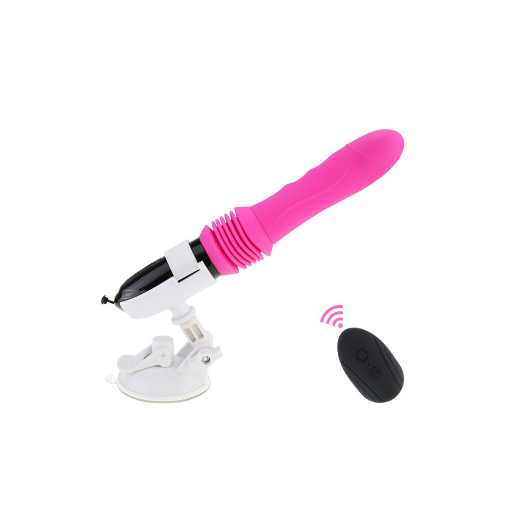 (Rose Red Controller) Telescopic Dildo Vibrator Automatic Up Down Massager G-spot Thrusting Retractable Pussy Vibrate Large Size Sex Toys for Women