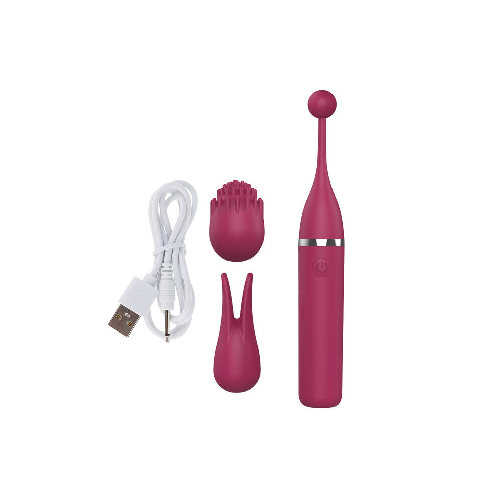 (Rosy) Powerful G Spot Vibrator High Frequency Vibrators Lick Clitoris Stimulator Masturbator Massage Sex Toys for Women Adult Products