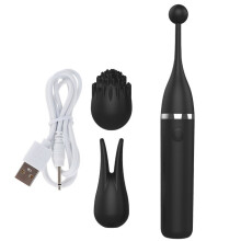 (Black) Powerful G Spot Vibrator High Frequency Vibrators Lick Clitoris Stimulator Masturbator Massage Sex Toys for Women Adult Products