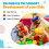 100 Soft Plastic Balls Multicoloured C Crush Proof,No Sharp Edges - Use in Bath tubs, Swimming pools 3