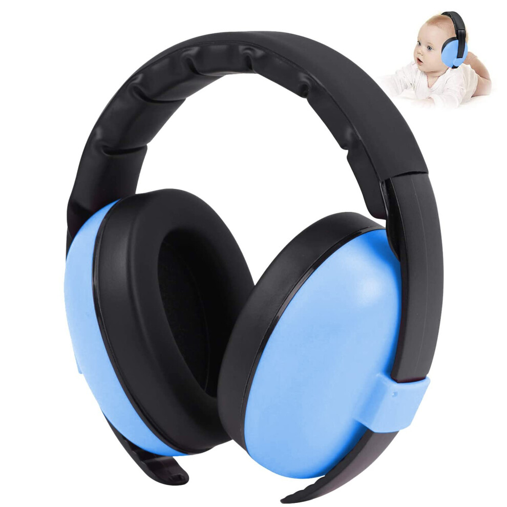 Baby Ear Defenders Noise Cancelling Headphones Ear Protection Adjustable Earmuff (blue)