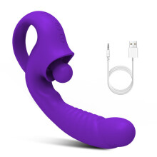 (Purple-no box) 20 Modes Powerful Vaginal Dildo Vibrator for Female Clitoris G Spot Stimulator Erotic Masturbation Sex Toys Goods for Adults 18