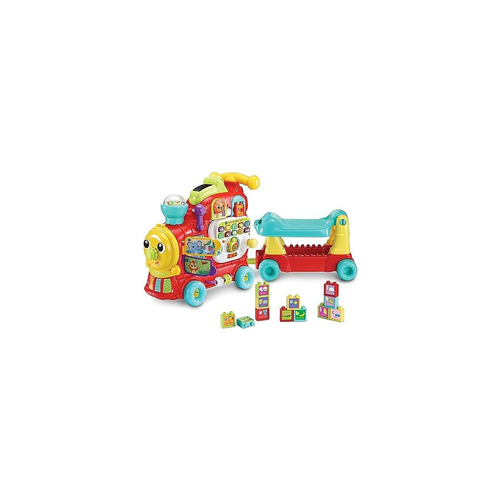 VTech Baby 4-in-1 Alphabet Train, Baby Walker with Lights, Sounds and Songs, Educational Toys Teaches Animals, Colours, Numbers and More