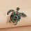 1pc Fashionable Male Turtle Brooch 4