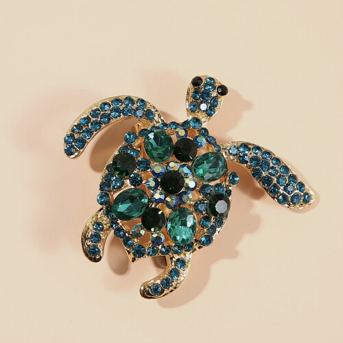 1pc Fashionable Male Turtle Brooch 1