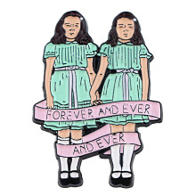 Novel Enamel Pin Badges Brooches For Men Twin Girls Pins For Backpacks Accessories For Birthday