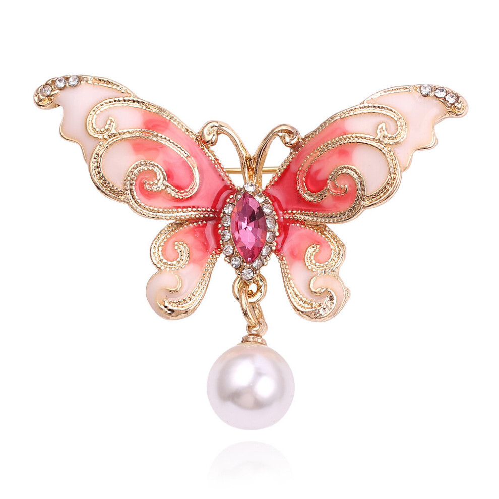 Colorful Butterfly Beads Brooch Backpack Pins