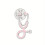 1pc Creative Doctor Series Cartoon Stethoscope Brooch 10