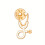 1pc Creative Doctor Series Cartoon Stethoscope Brooch 1