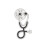 1pc Creative Doctor Series Cartoon Stethoscope Brooch 11