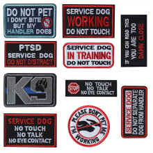 J CARP 10Pcs Service Dog Patches For Men Ask To Pet Do Not Pet Patches Tactical Pet In Training Embroidered Fastener Hook And Loop Patch For Dog Vest