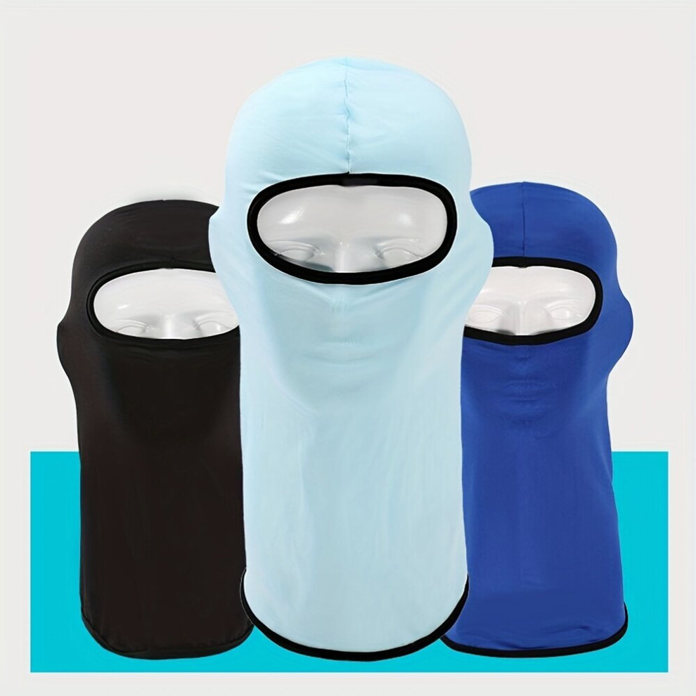 Outdoor Cycling Full Face Balaclava Hip Hop Elastic Ski Mask Unisex Windproof Headgear Face Covering Mask Sun Protection Hood Hat Multicoloured 885664450046