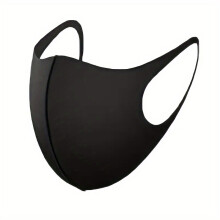 1pc Unisex Sponge Ice Mask Ear Hook Elastic Mask Casual Sunscreen UV Protection Face Covering Reusable Dustproof Mask