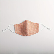 1pc Reusable Face Mask Breathable Linen Face Mask With Filter Pocket Double Layer Dustproof Mask For Women