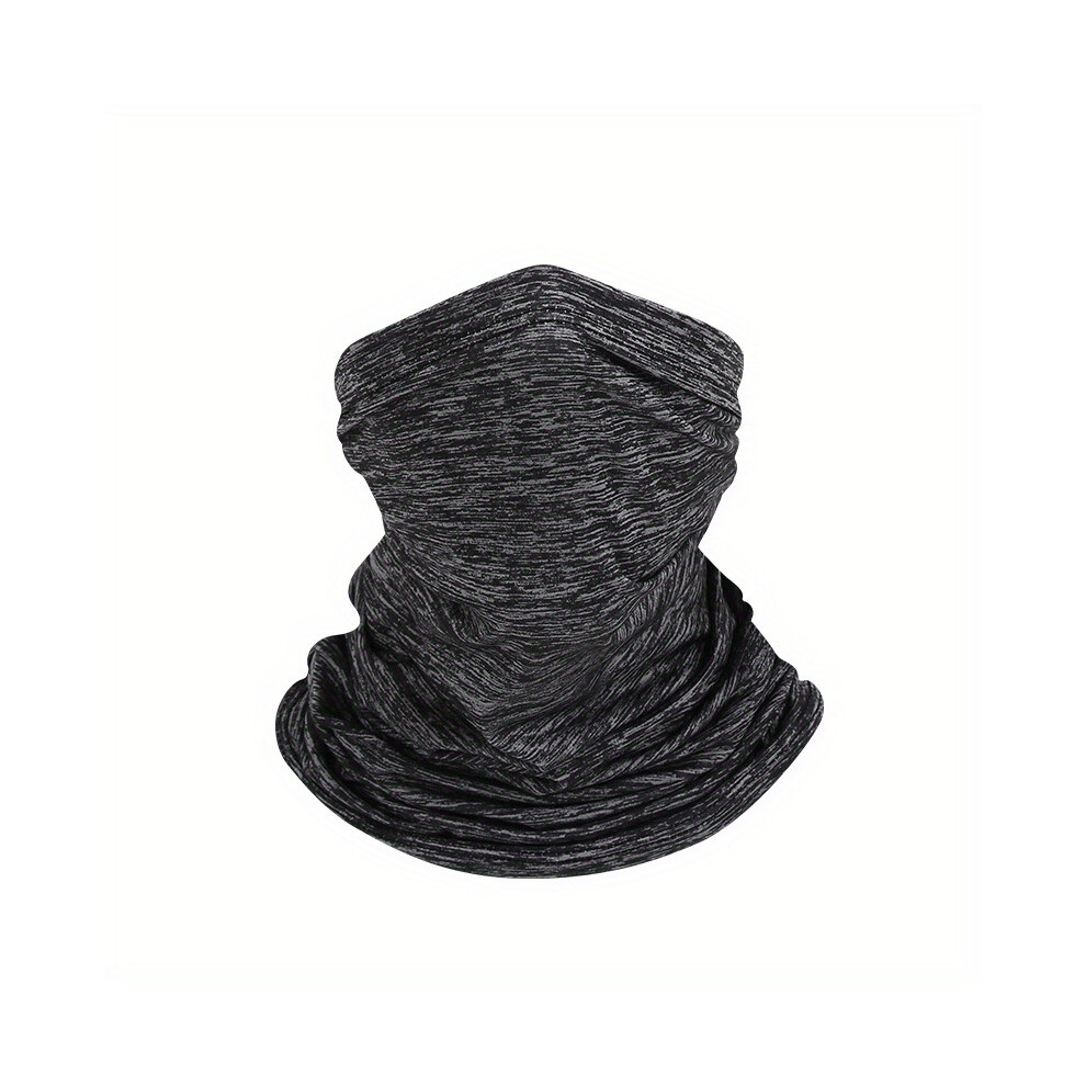 1Pc Mixed Sunscreen Mask Balaclava Breathable Neck Gaiter Unisex Cycling Hiking Uv Protection Face Covering Elastic Veil Mask Grey 885664450817