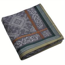 Mens Soft Sweat Absorption Thick And Handkerchief Jacquard Handkerchief All woven Jacquard Handkerchief