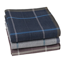3pcs Mens Lightweight Business Striped Pocket Handkerchief 42