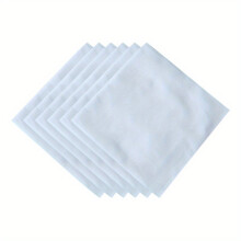 6pcs set 100 Soft Pure DIY Gentlemen Pajama Scarf Handkerchiefs Decor DIY Accessories Pure Cloth 39