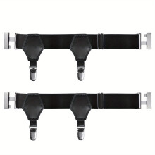 1 Pair Mens Sock Suspenders Holders Sturdy Clip Adjustable Sock Garters Belt Metal Clips One Size Mens Sock Garters Belt Adjustable Sturdy Clip Suspe
