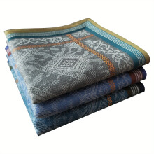 3pcs Mens Handkerchief Soft Absorbent Business Soft Suit Towel 42