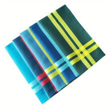5pack 16 93inch Mens Solid Hand Silk Satin Strip Soft Mens Handkerchief