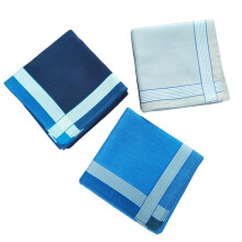 3pcs Set Mens Plaid Business Handkerchief Ornament Suit Towel 16 9 Inches