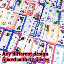 12 Piece Mixed Handkerchief Size 11inch Classic Flower Handkerchief For Men